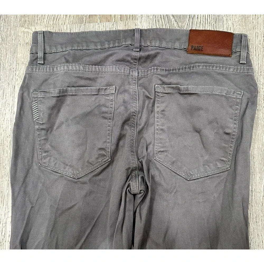 Paige Federal Jeans‎ Mens 29 x 28 Gray Federal Slim Straight Stretch Denim Pants